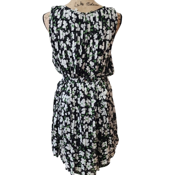 Joie Floral Sleeveless Cinched-Waist Dress - Medium - Picture 5 of 8